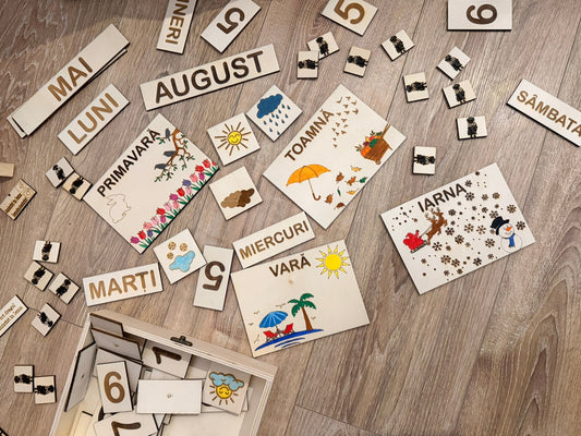 anotimpuri calendar gradinita copii educatie invatare