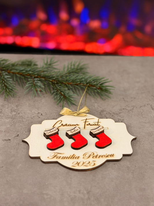 Glob  „Șosete de Familie” – Personalizat cu Nume