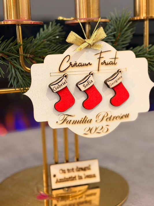 Glob  „Șosete de Familie” – Personalizat cu Nume