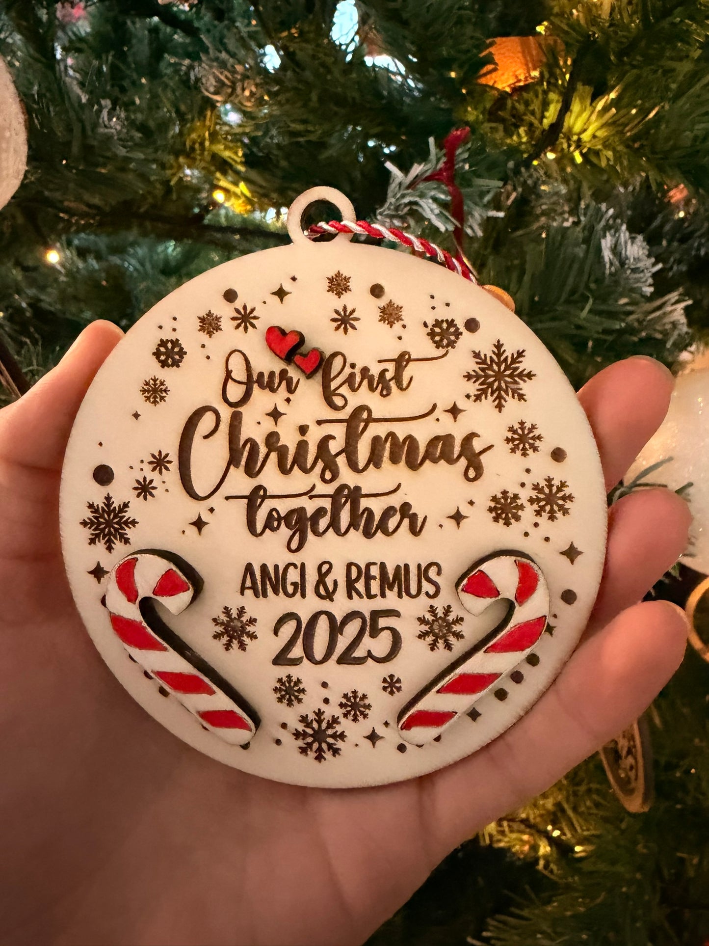 Glob personalizat „Primul Crăciun împreună”