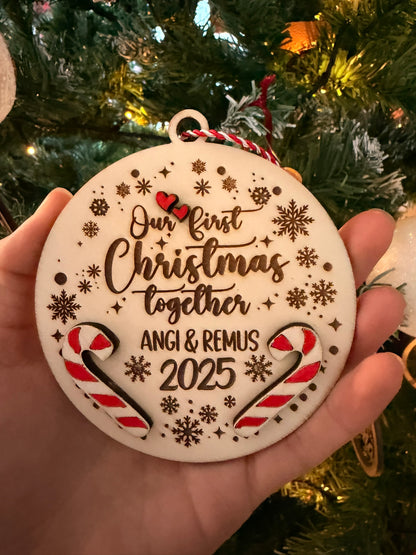 Glob personalizat „Primul Crăciun împreună”