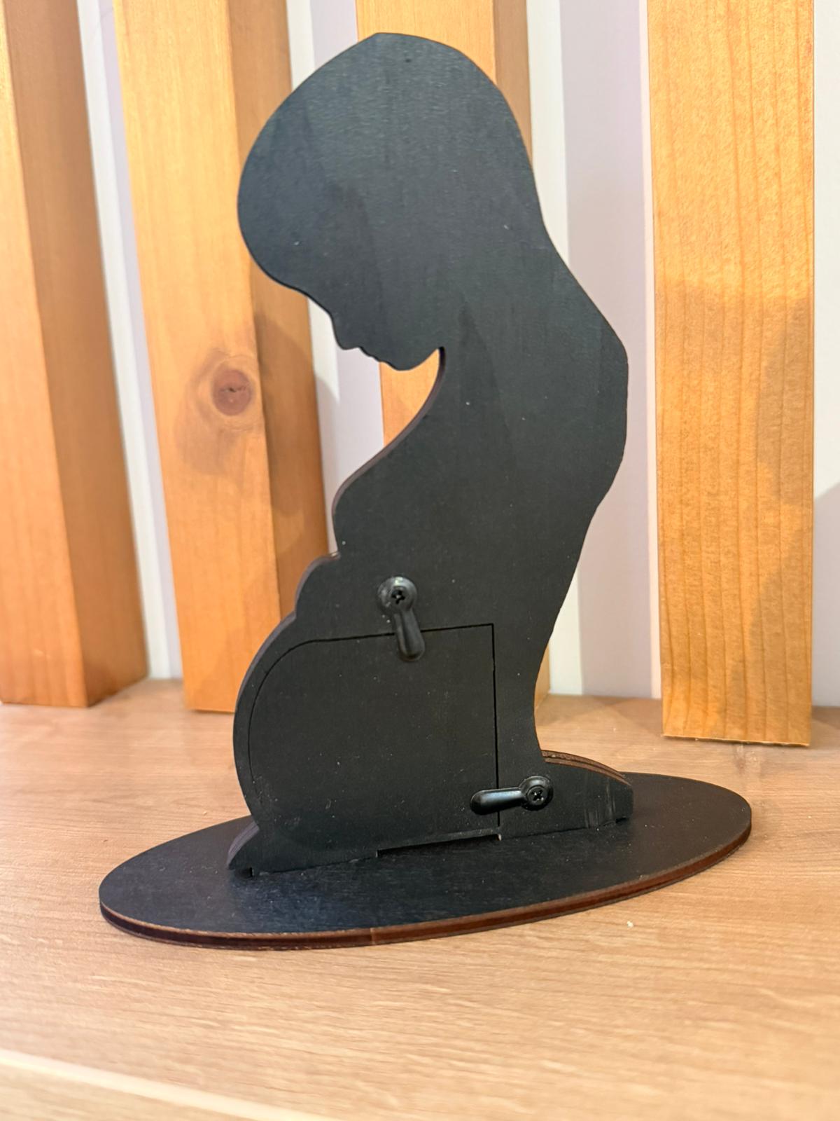 Ramă eco din lemn pentru maternitate – Cadou pentru viitoare mame - Miracolul Vietii